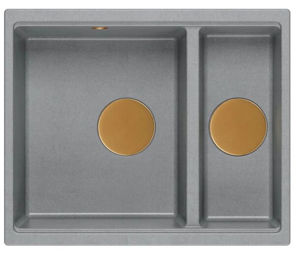 Lavello in granito Logan 150 Grey Metallic