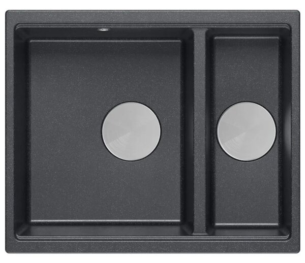 Lavello in granito Logan 150 Black Metallic