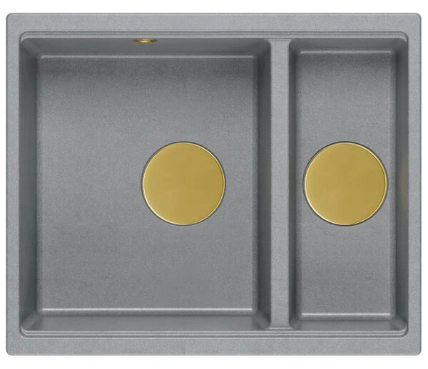Lavello in granito Logan 150 Grey Metallic