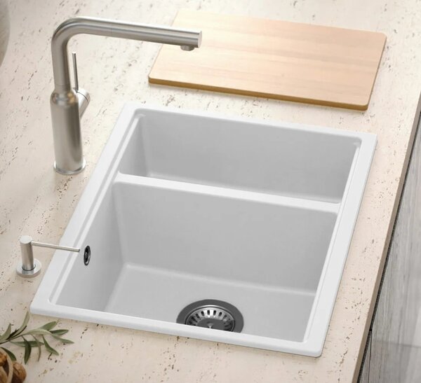 Lavello in granito Logan 150 White