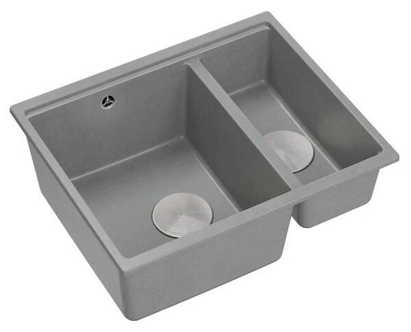 Lavello in granito Logan 150 Grey Metallic