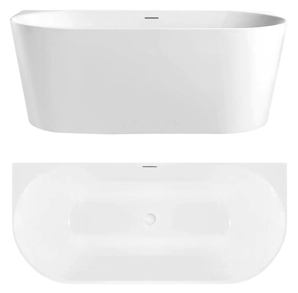 Vasca Bagno A Parete CAPRI SLIM 150cm