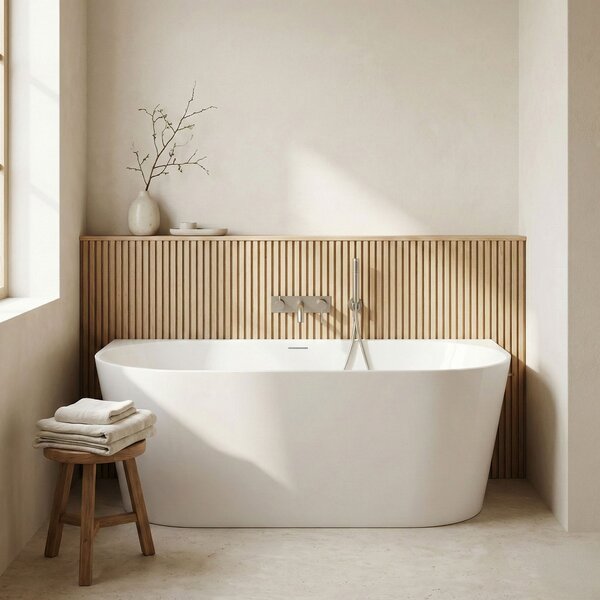 Vasca Bagno A Parete CAPRI SLIM 150cm