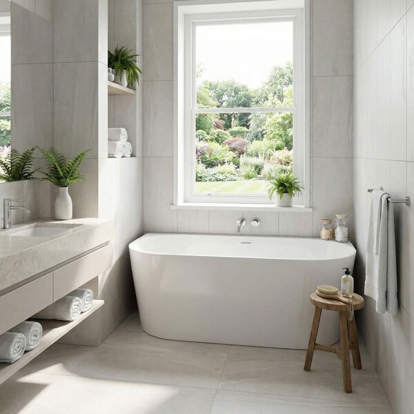 Vasca Bagno A Parete CAPRI SLIM 150cm