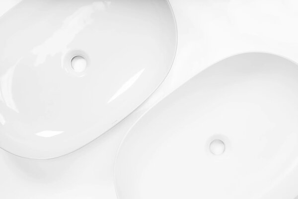 Lavabo da appoggio Rea CLEO 61 WHITE MATT