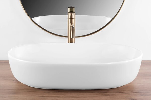 Lavabo da appoggio Rea CLEO 61 WHITE MATT