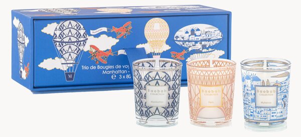 Set di 3 candele profumate My First Baobab
