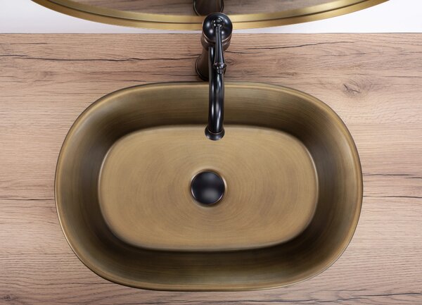Lavabo da appoggio REA WILMA N RUSTIC