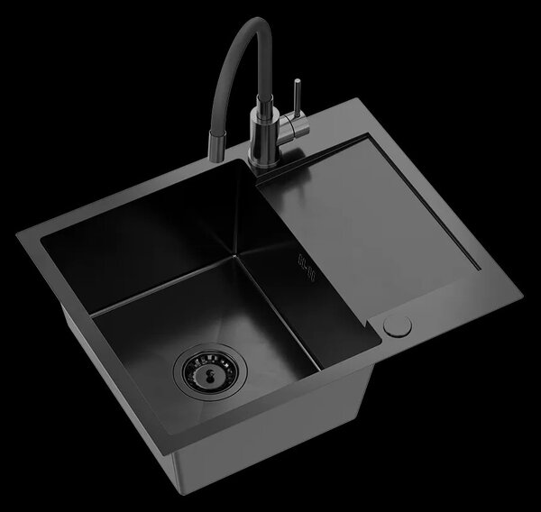 Lavello in acciaio LUKE 116 Black