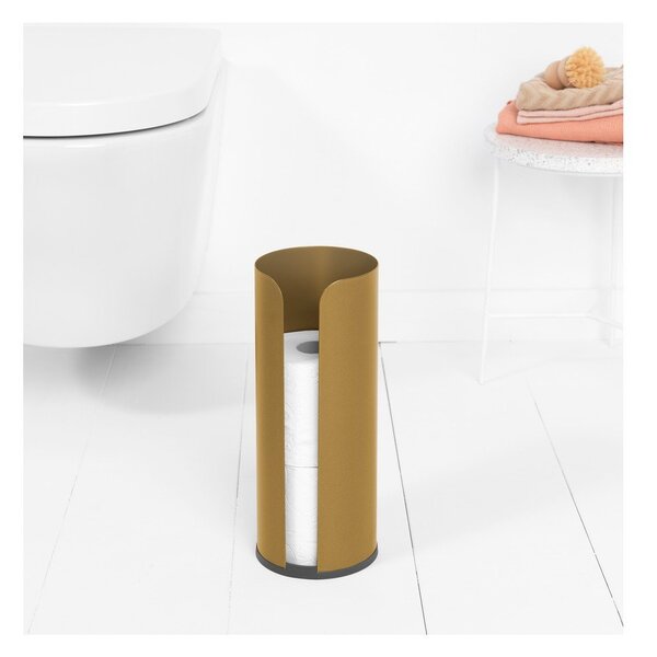 Porta carta igienica dorato in acciaio ReNew – Brabantia