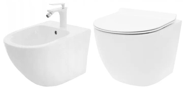 Set vaso WC CARLO MINI Slim N + bidet CARLO MINI