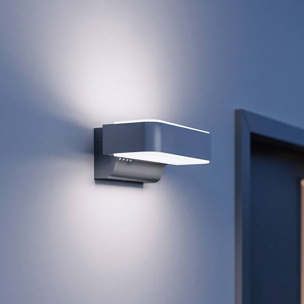 STEINEL Applique da esterni LED L 810 SC, sensore, argento SC, Alluminio / Grigio / Zincato, Alluminio, Moderno