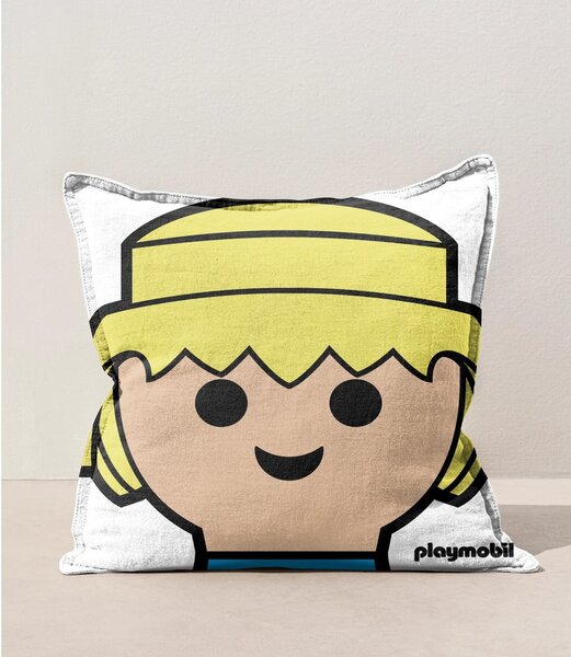 Cuscino per bambini in lino - Playmobil