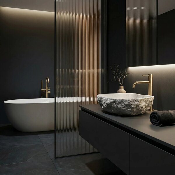 Lavabo da appoggio Rea Isla Beige