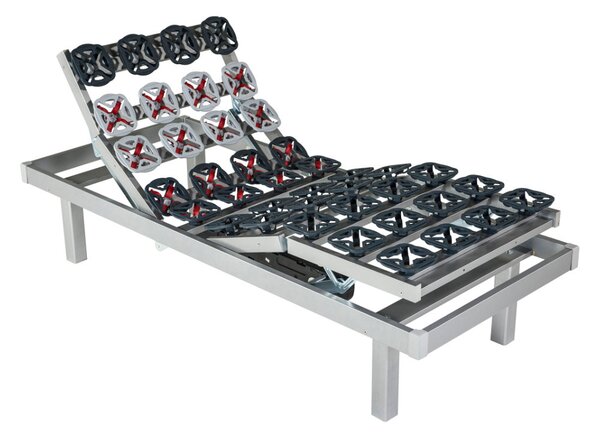 Rete a doghe Latina motorizzata a regolazione motorizzata con struttura in alluminio 80x190 - Singolo (Standard)
