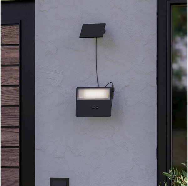 Eglo 901085-LED Applique solare da parete PANETTIERI LED/6,7W/3,7 1200mAh IP44 nero