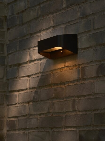 Nordlux - Lampada solare LED con sensore MARCELLIO LED/5W/5V IP54 nero