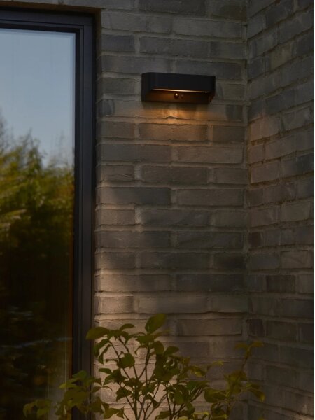 Nordlux - Lampada solare LED con sensore MARCELLIO LED/5W/5V IP54 nero