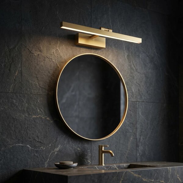 Applique da bagno LED APP1864-1W 60 cm BRUSH GOLD