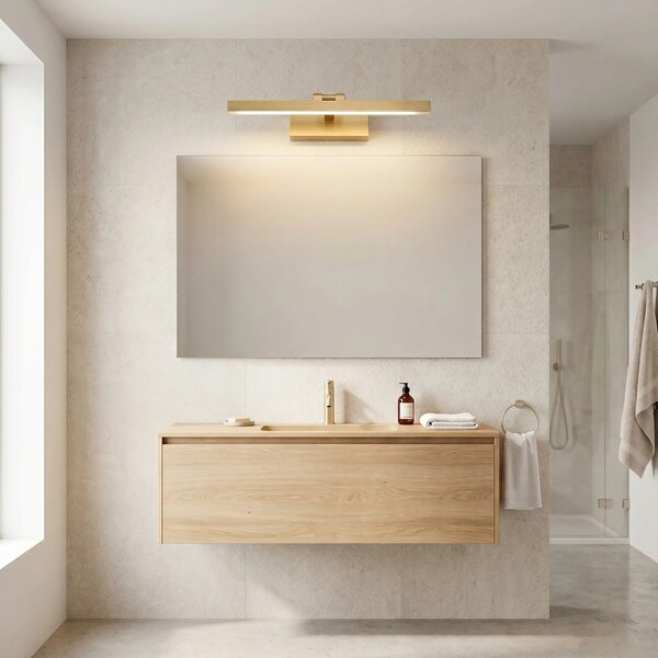 Applique da bagno LED APP1864-1W 60 cm BRUSH GOLD
