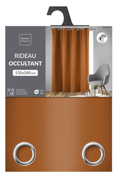 Tenda oscurante color terracotta 135x240 cm Occult – douceur d'intérieur