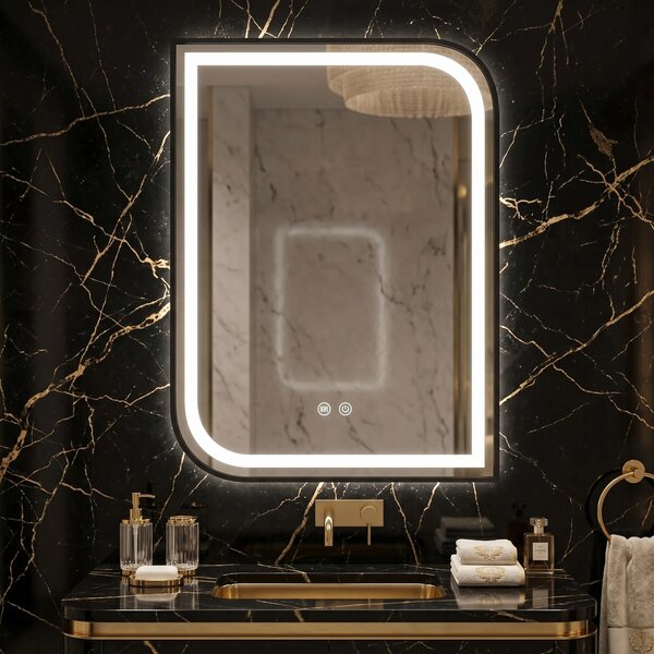 Specchio LED ZONE 80X60 BLACK