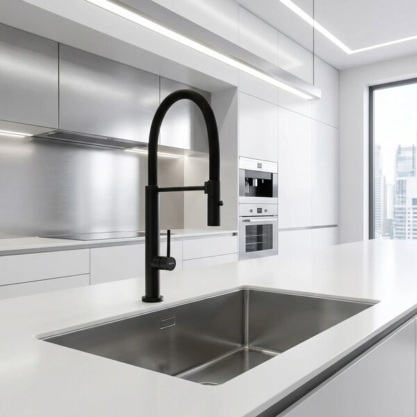 Rubinetto da cucina Rea Viera Black