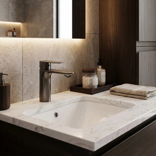 Rubinetto da lavabo Rea Drop Titan low