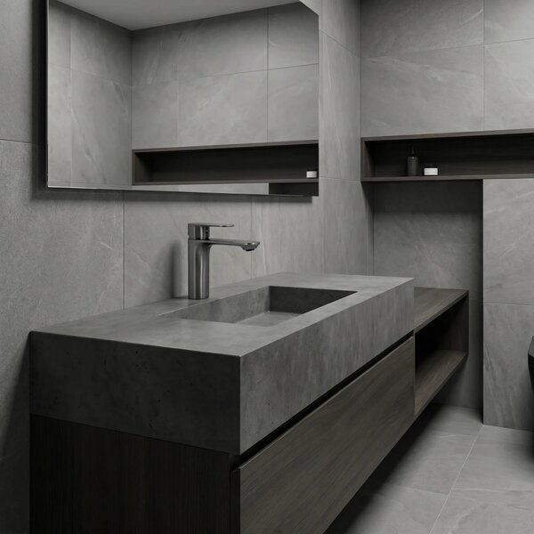 Rubinetto da lavabo Rea Drop Titan low