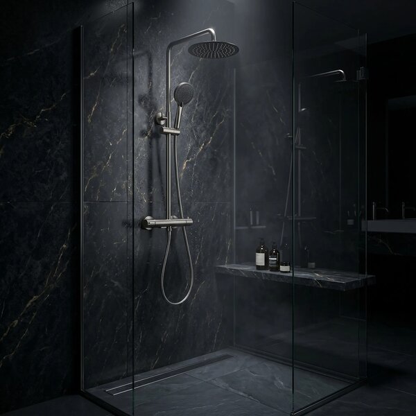 Set Doccia da incasso con Termostatato Drop Titan