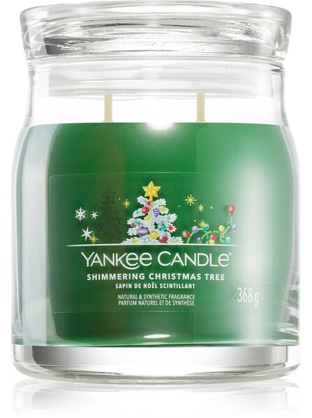 Yankee Candle Shimmering Christmas Tree candela profumata Signature 368 g