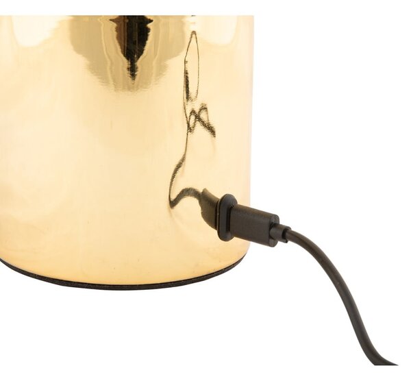 Lampada da tavolo dimmerabile a LED in oro con paralume in metallo/con paralume in vetro (altezza 29,5 cm) Camp - Leitmotiv