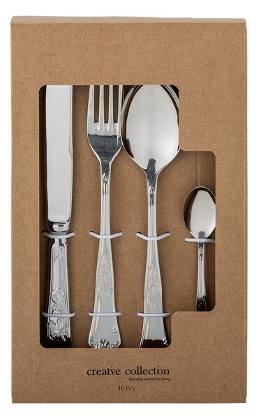 Posate argentate in acciaio inox 16 pz Tilly – Bloomingville