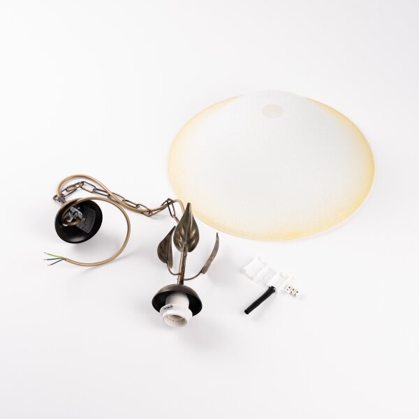 ONLI - Lampadario a sospensione con catena MIRA 1xE27/22W/230V diametro 40 cm
