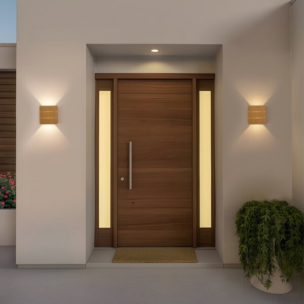 Immax 08522L - Lampada da parete per esterni LUXLINE LED/6W/230V 3000K IP54 rovere