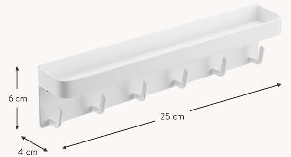 Appendiabiti da parete con retro magnetico Smart