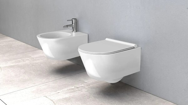 Set WC Vaso + Bidet Porter BIANCO SOSPESO