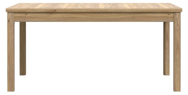 Forte SAITAMA Tavolo da pranzo 160, tavolo da pranzo moderno, allungabile, materiale legnoso, decorazione in legno rovere Mauvella, larghezza 160,4 cm (207 cm) x altezza 76,6 cm x profondità 90 cm