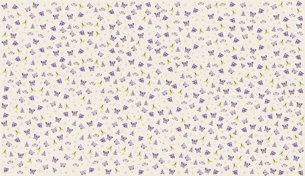 Carta da parati Motivo con farfalle e fiori, Carta da parati Farfalle, Carta da parati popolare, t00797 - Tapeko.it