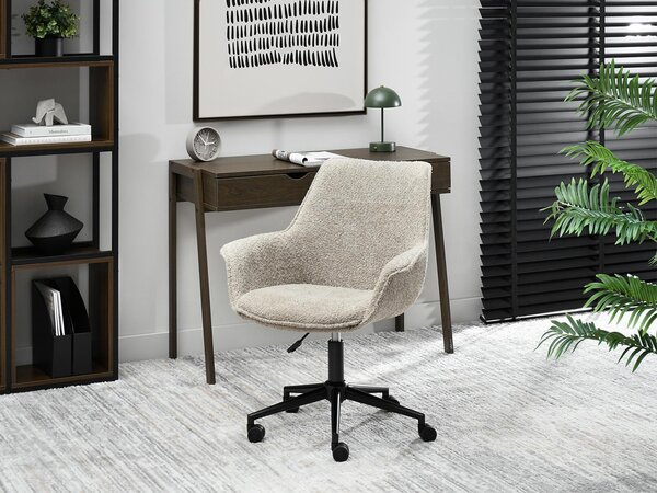Sedia girevole ARACELY - beige / nero