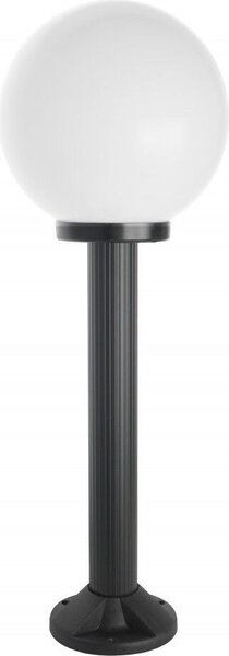 Lampada da giardino 75 cm sfera bianca o fumé 25 cm 1xE27 nero IP43 SU-MA Kule K 5002/3/K 250