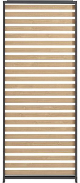 GAYA, pannello laterale in alluminio per pergole, dimensioni 229 x 93 cm, colore grigio con decoro effetto legno naturale