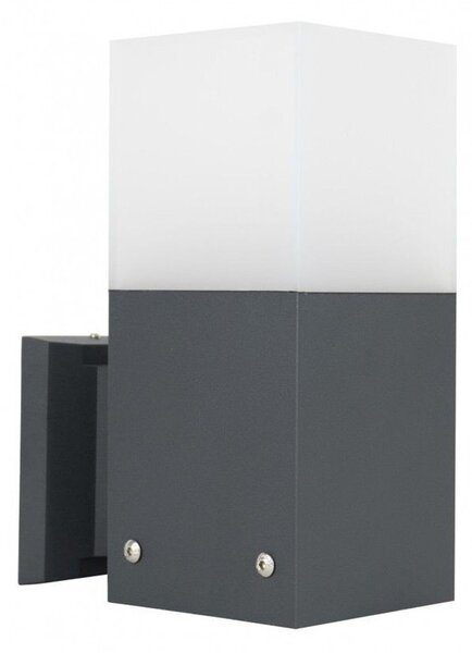 Lampada da parete per esterni 1xE27 grigio scuro IP44 SU-MA Cube CB-MAX K DG