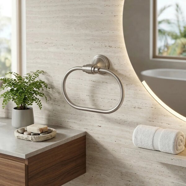 Appendiabiti da bagno RING 16101 Aristo Nichel spazzolato