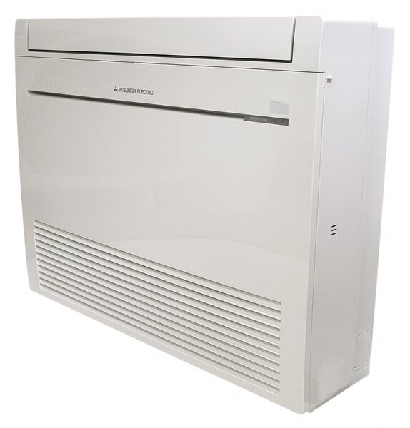 MITSUBISHI Climatizzatore a Console 12000 Btu Inverter Monosplit Condizionatore con Pompa di Calore Classe A++/A+ Gas R32 (Unit Interna + Unit Es