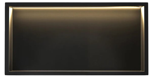 MENSOLA BAGNO LED 30x60 black