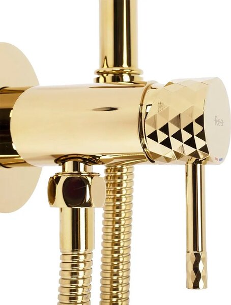Rubinetto bidet Rea Lungo Loop Diamond Gold