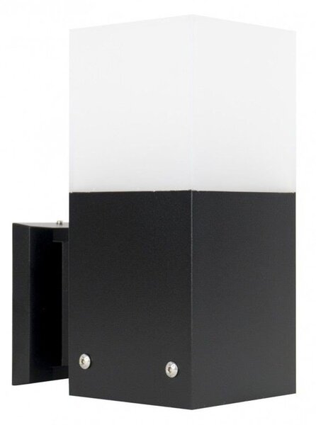 Lampada da parete per esterni 1xE27 nero IP44 SU-MA Cube CB-MAX K BL