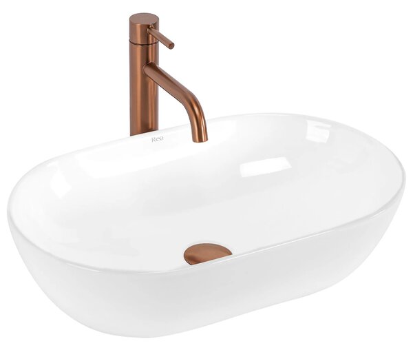 Lavabo da appoggio Rea Amelia 52