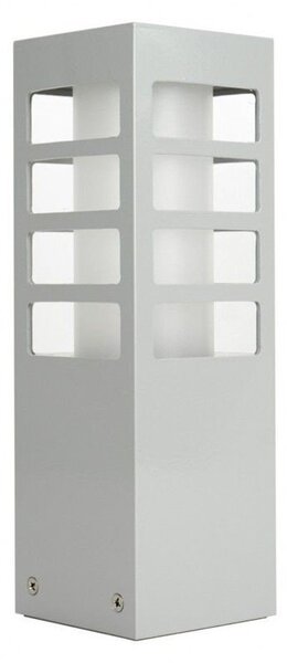 Paletto da giardino 25 cm 1xE27 argento IP54 SU-MA RADO RADO III 3 AL